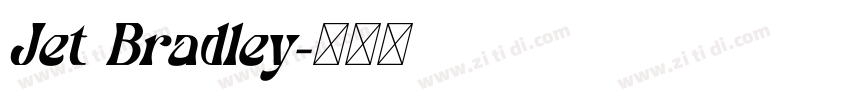 Jet Bradley字体转换